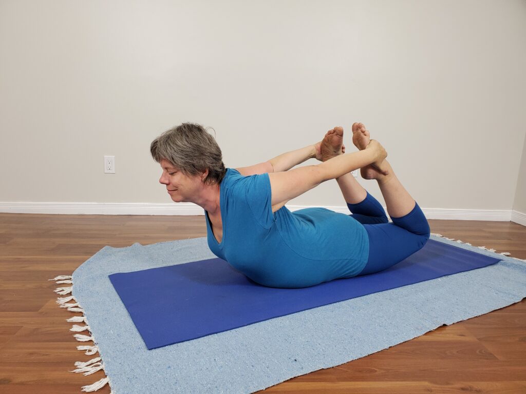 Frances doing Yoga Poses for Flexibility